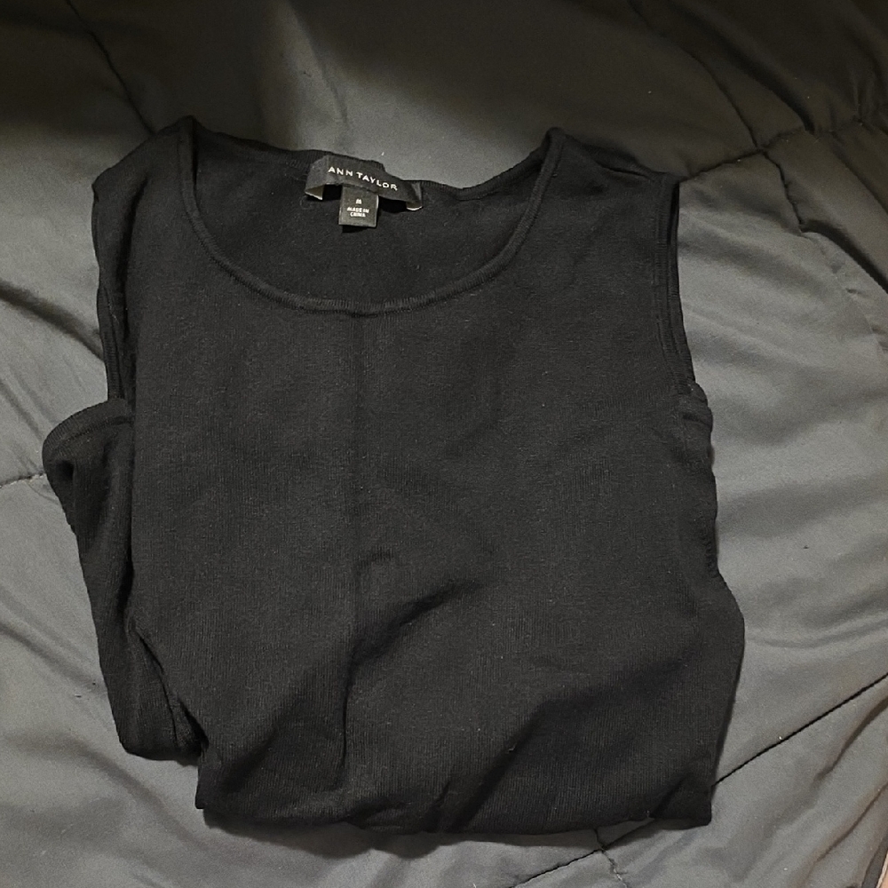 Ann Taylor Elegant Cold Shoulder Long Sleeve Top M